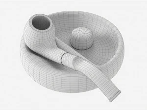 Smoking Pipe Ashtray with Holder 01 3D Model