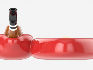 Smoking Pipe Ashtray with Holder 02 Model 3D