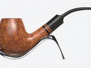 Smoking Pipe Bent Briar Wood 01 3D 模型
