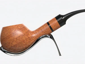 Smoking Pipe Bent Briar Wood 02 3D Model