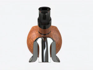 Smoking Pipe Bent Briar Wood 02 3D Model