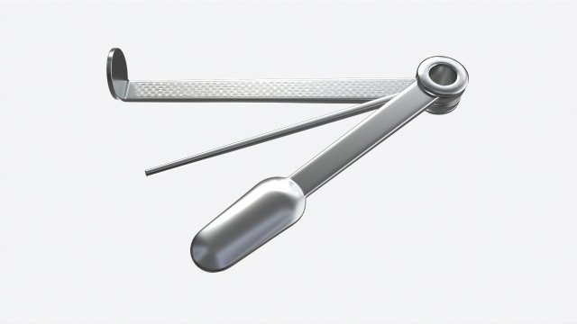 Smoking Pipe Companion Accessory 02 3D Model .c4d .max .obj .3ds .fbx .stl .blend 