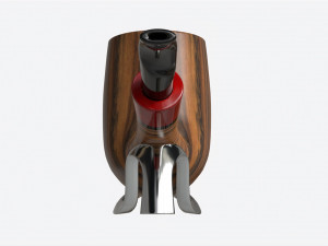 Smoking Pipe Half-bent Briar Wood 01 3D Model