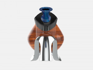 Smoking Pipe Half-bent Briar Wood 03 3D Model