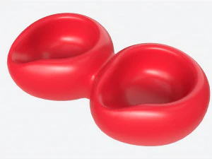 Smoking Pipe Holder Double 3D Model