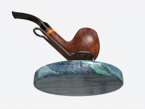Smoking Pipe Holder Wire with Pipe 3Dモデル