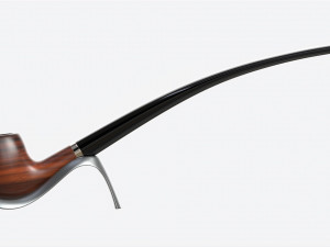 Smoking Pipe Long Briar Wood 01 Modelo 3D