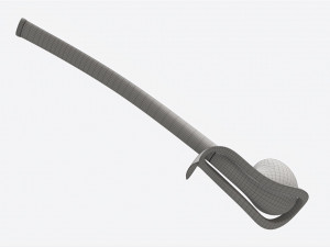 Smoking Pipe Long Briar Wood 01 Modelo 3D