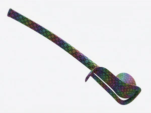 Smoking Pipe Long Briar Wood 01 3D Model