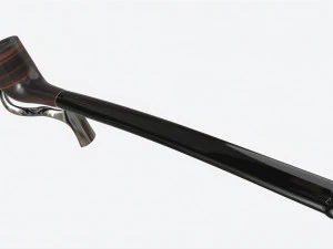 Smoking Pipe Long Briar Wood 02 3D Model