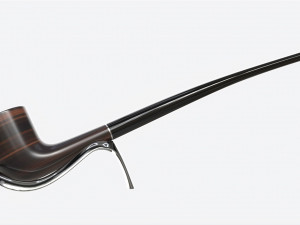 Smoking Pipe Long Briar Wood 02 3D Модель