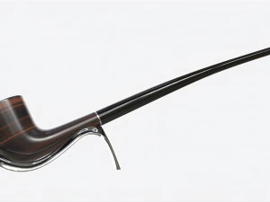 Smoking Pipe Long Briar Wood 02 3D Model