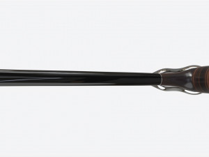 Smoking Pipe Long Briar Wood 02 3D Модель