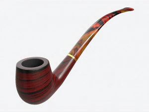 Pipa Rokok Kayu Briar Panjang 03 Model 3D