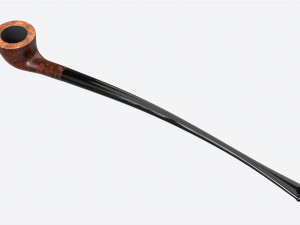 Smoking Pipe Long Briar Wood 04 Modelo 3D
