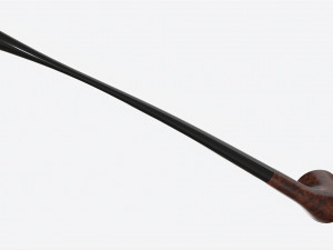 Smoking Pipe Long Briar Wood 04 Modelo 3D