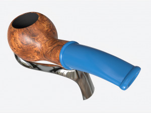 Smoking Pipe Small Briar Wood 01 Modello 3D