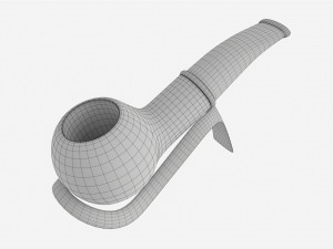 Smoking Pipe Small Briar Wood 01 Modello 3D