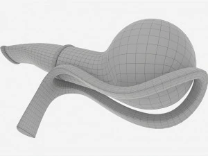 Smoking Pipe Small Briar Wood 01 3D Model