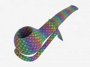 Smoking Pipe Small Briar Wood 01 3D Model