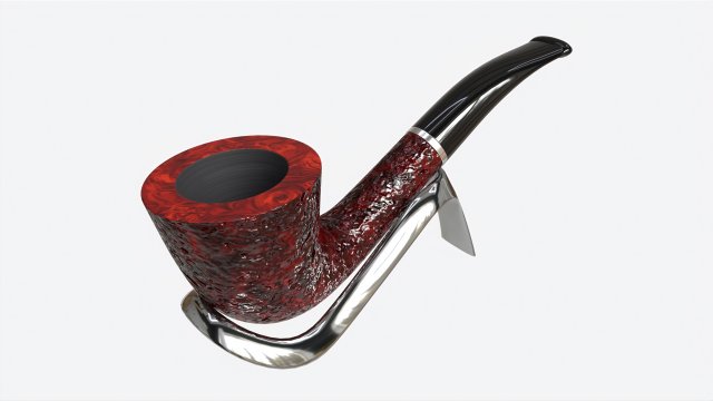 Smoking Pipe Small Briar Wood 03 3D 모델 .c4d .max .obj .3ds .fbx .stl .blend 
