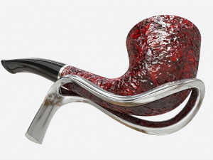 Smoking Pipe Small Briar Wood 03 3D 모델