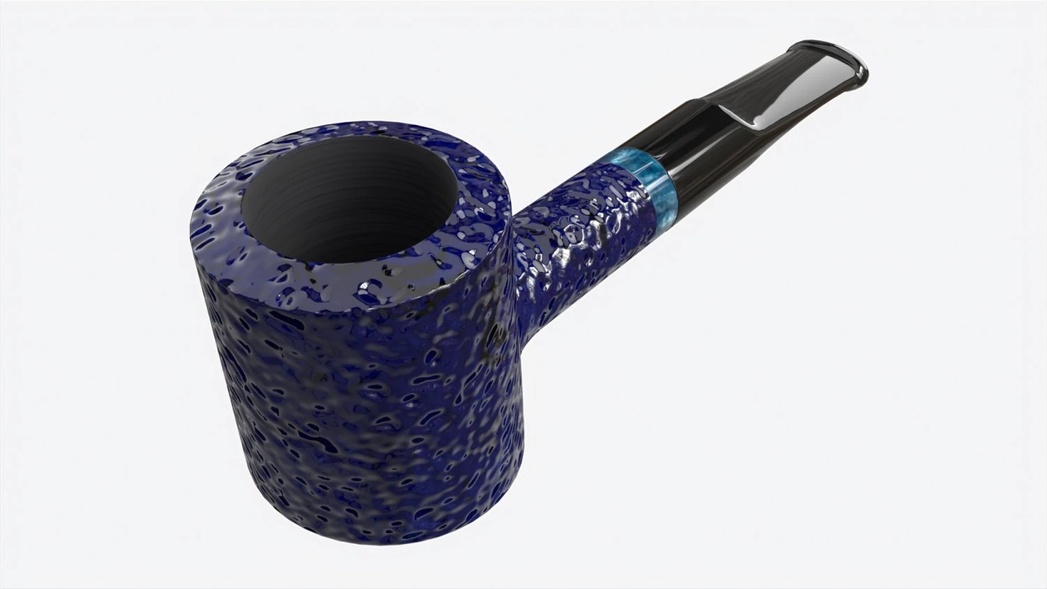 Smoking Pipe Small Briar Wood 04 3D Model .c4d .max .obj .3ds .fbx .stl .blend 