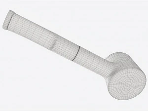 Smoking Pipe Small Briar Wood 04 3D Model