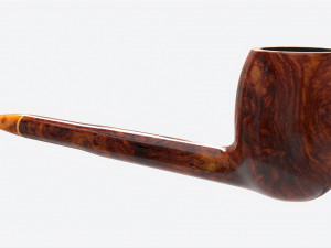 Smoking Pipe Straight Briar Wood 02 3D-Modell