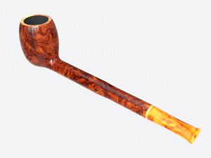Smoking Pipe Straight Briar Wood 02 3D-Modell