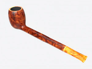 Smoking Pipe Straight Briar Wood 02 3D Model