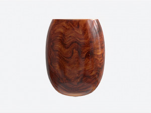 Smoking Pipe Straight Briar Wood 02 3D-Modell