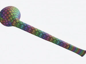 Smoking Pipe Straight Briar Wood 02 3D Model