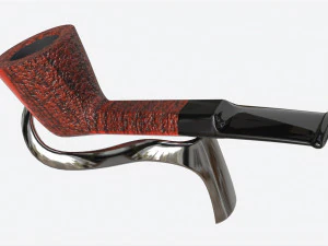 Smoking Pipe Straight Briar Wood 03 3D Model
