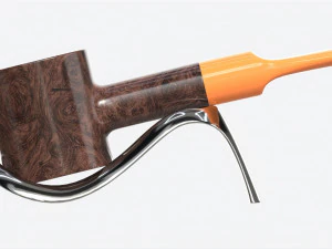 Smoking Pipe Straight Briar Wood 04 3D Model