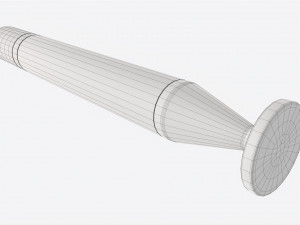 Smoking Pipe Tamper Accessory 02 3D Model