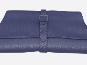 Smoking Pipe Travel Bag Leather Folded 3D Модель