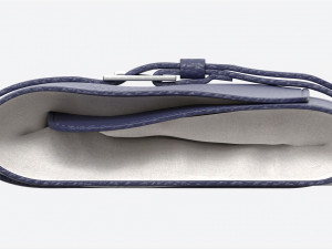 Smoking Pipe Travel Bag Leather Folded 3D Модель