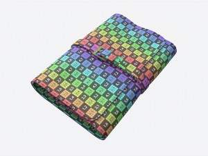 Smoking Pipe Travel Bag Leather Folded 3D Модель