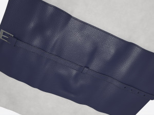 Smoking Pipe Travel Bag Leather Unfolded Modello 3D