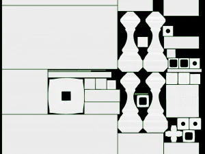 石苔寺の灯籠 3Dモデル