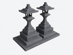 Stone Temple Lantern Modelo 3D