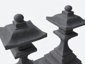 Stone Temple Lantern 3Dモデル