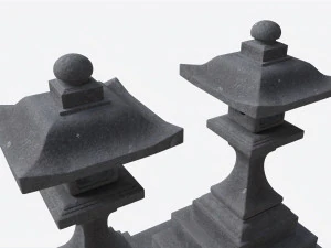 Stone Temple Lantern 3D Model