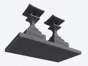 Stone Temple Lantern 3Dモデル