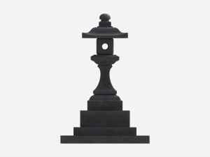 Stone Temple Lantern 3Dモデル