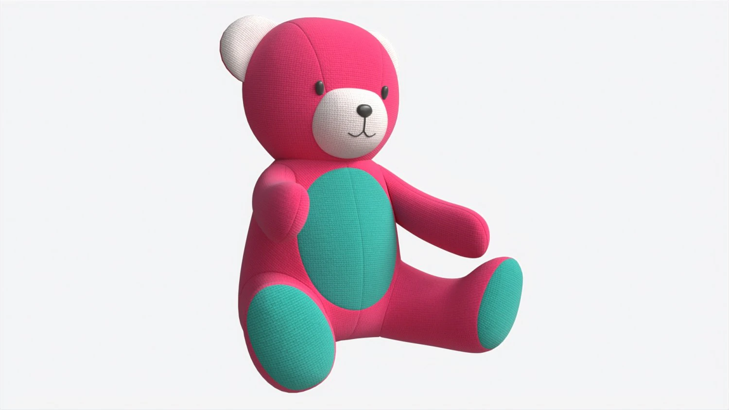 Teddy Bear Toy Soft 3D Model .c4d .max .obj .3ds .fbx .stl .blend 