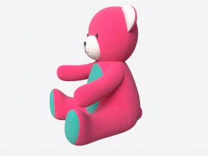 Teddy Bear Toy Soft 3D Model