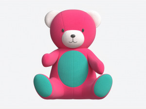 Teddy Bear Toy Soft Model 3D