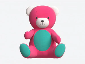 Teddy Bear Toy Soft 3D Model
